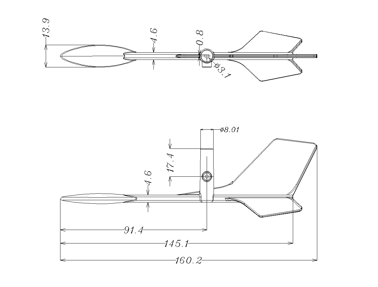 Imagem -02 - Ecowitt Wind Vane para Ws68 Ws69