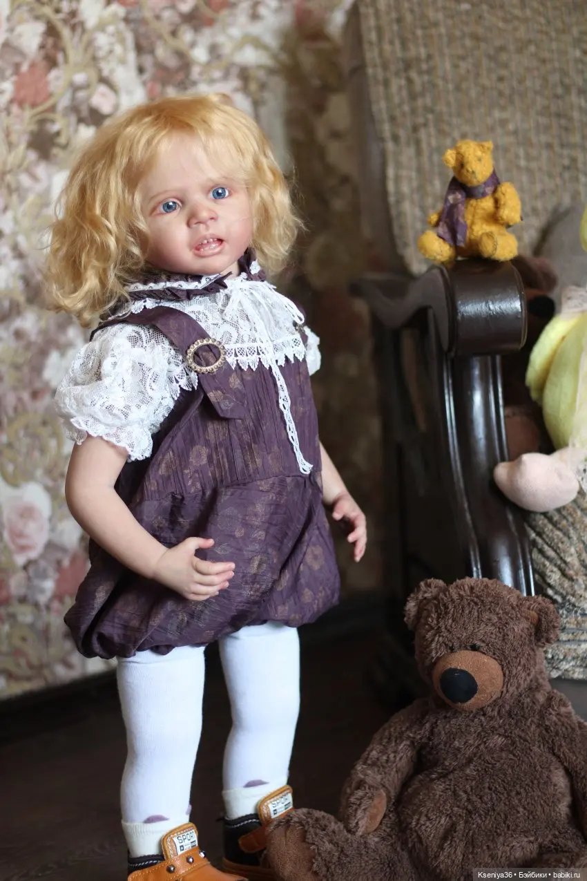NPK 29inch Handicraft Enthusiast Unpainted Blank DIY Doll Kit Reborn Wini By Karola Wegerich Fresh Color Doll Parts