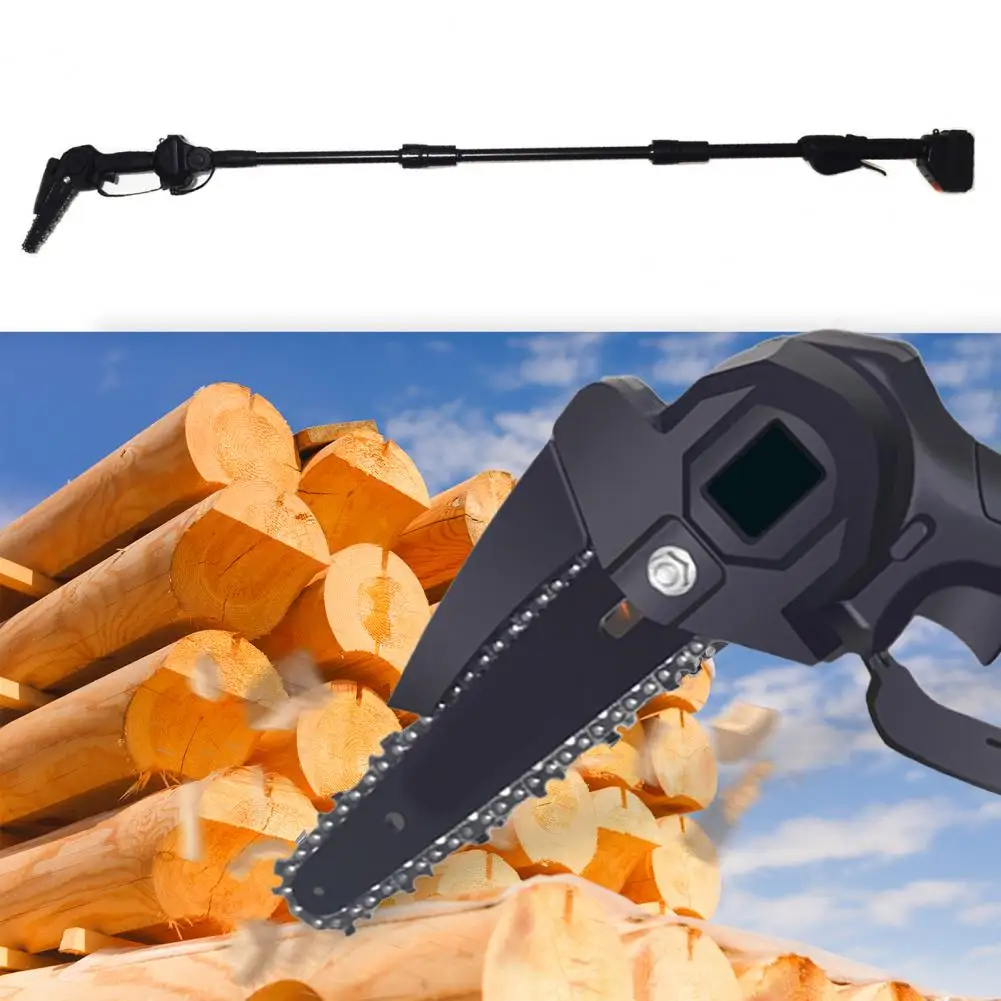 1Set High Branch Saw, Rechargeable High Power Motor Cordless Electric Pole Chainsaw, Detachable Telescopic Pole Garden Equipment