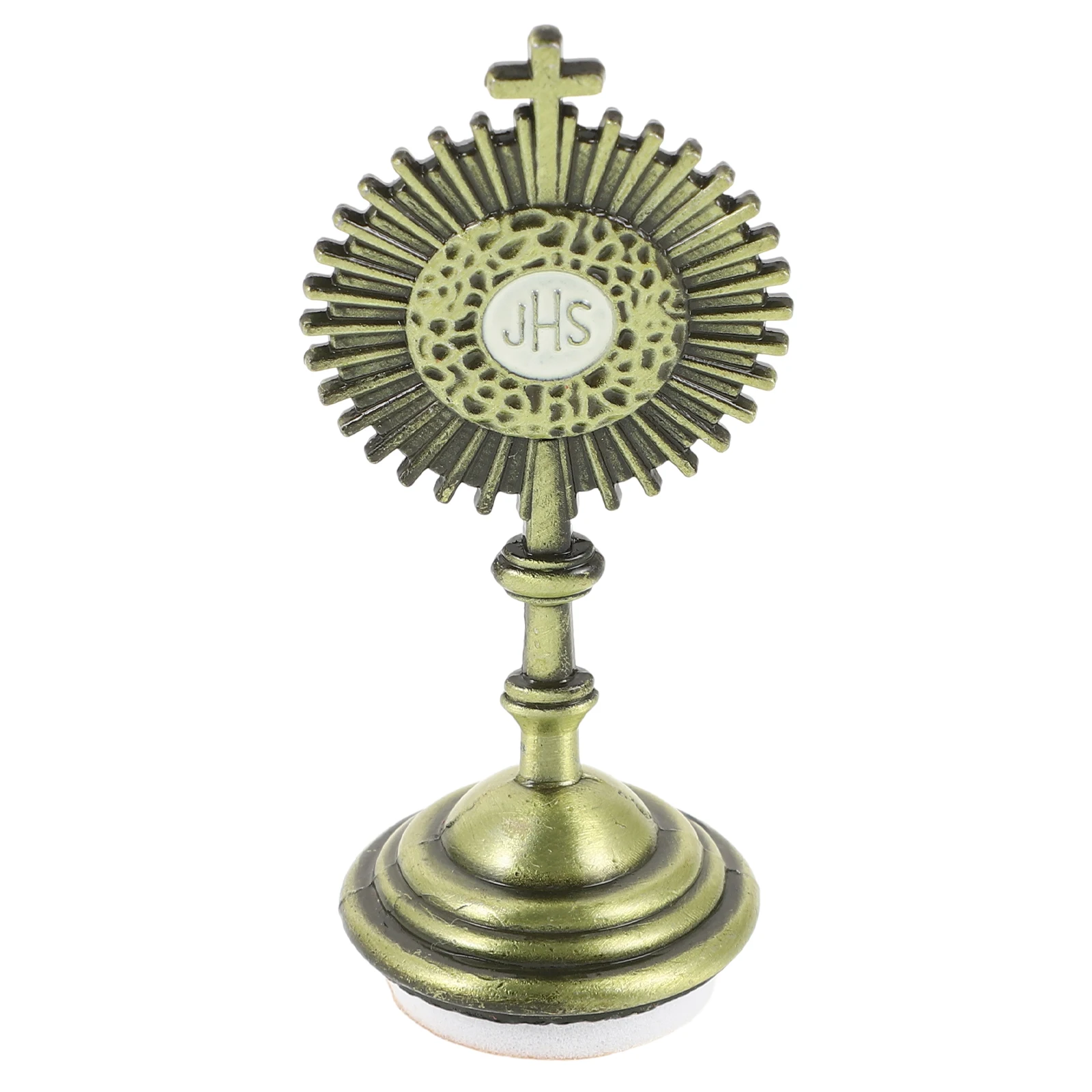 

Metal Statue Living Room Catholic Gift Desktop Cross Zinc Alloy Crucifix Religious Home Office Bedroom Ornament Small Table