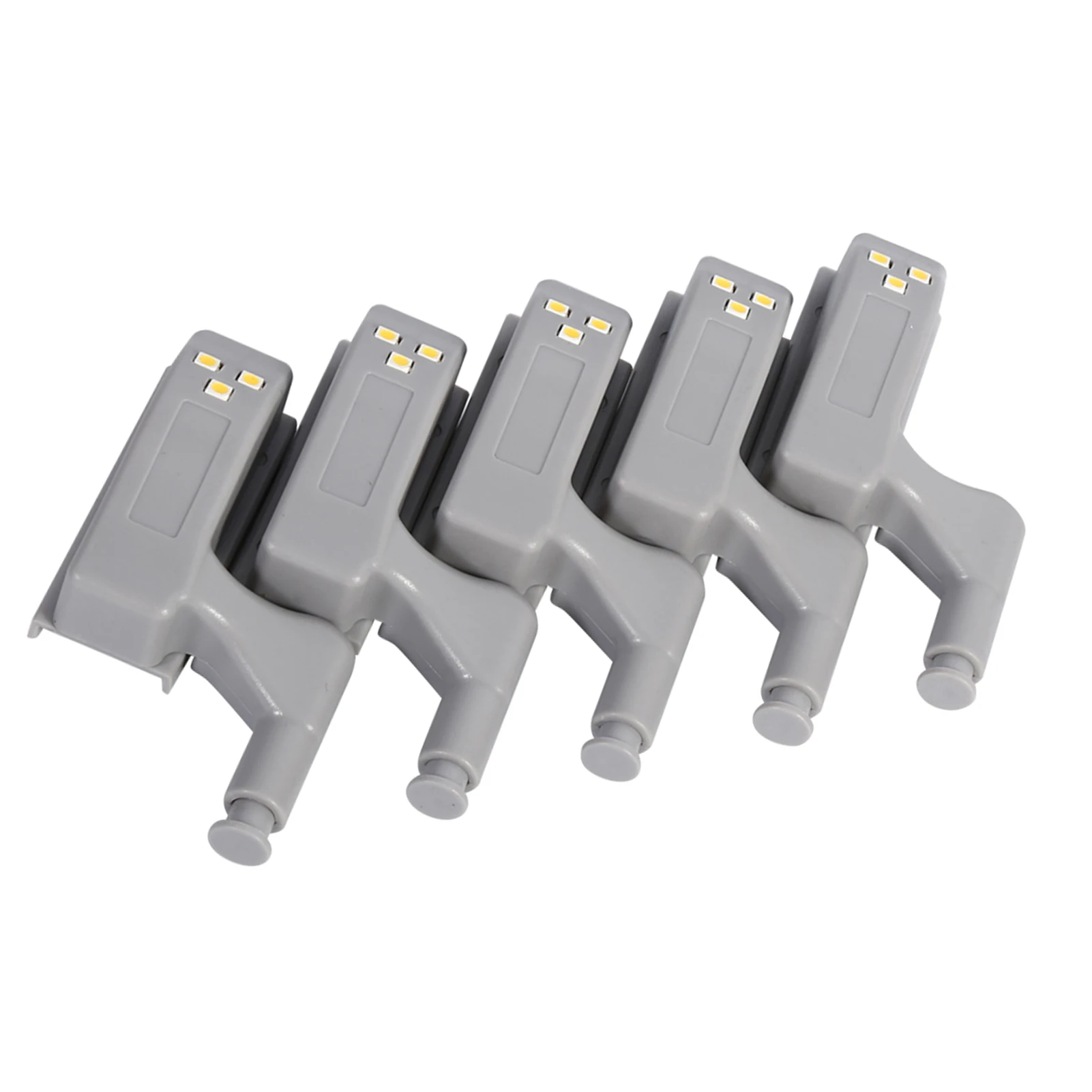 

ZK20 10Pcs Cabinet Cupboard Closet Wardrobe LED Hinge Light Home Kitchen (Warm White)