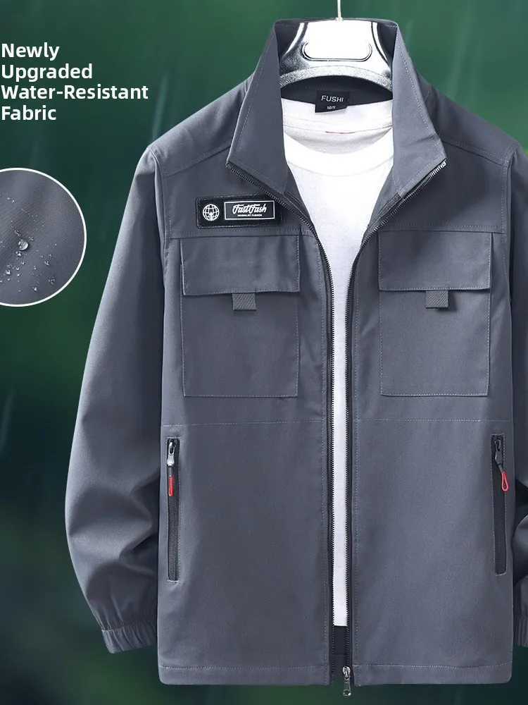 Men's Workwear Suit Spring Autumn Elastic Wear Resistant Construction Site Labor Protection Clothes Outdoor Work orm Jaet