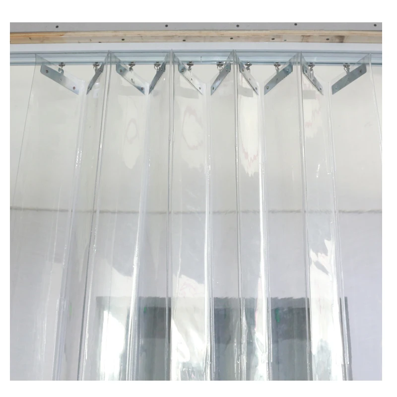 Transparent PVC Plastic Curtain Windproof Sliding Curtain for Door Curtain Insulation Door Window Screens Customizable Size