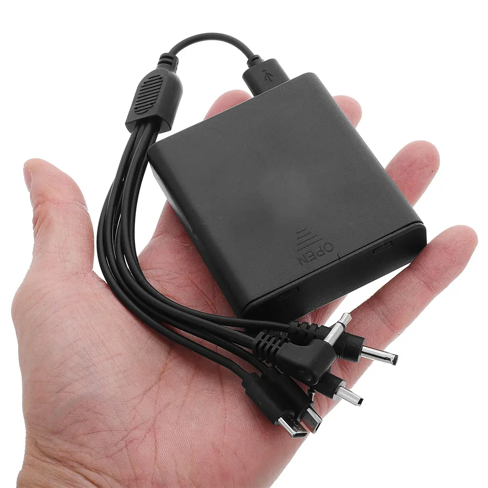 

2pcs Case External Emergency Power Supply for Electronic Longlasting Stable Performance Plastic Box