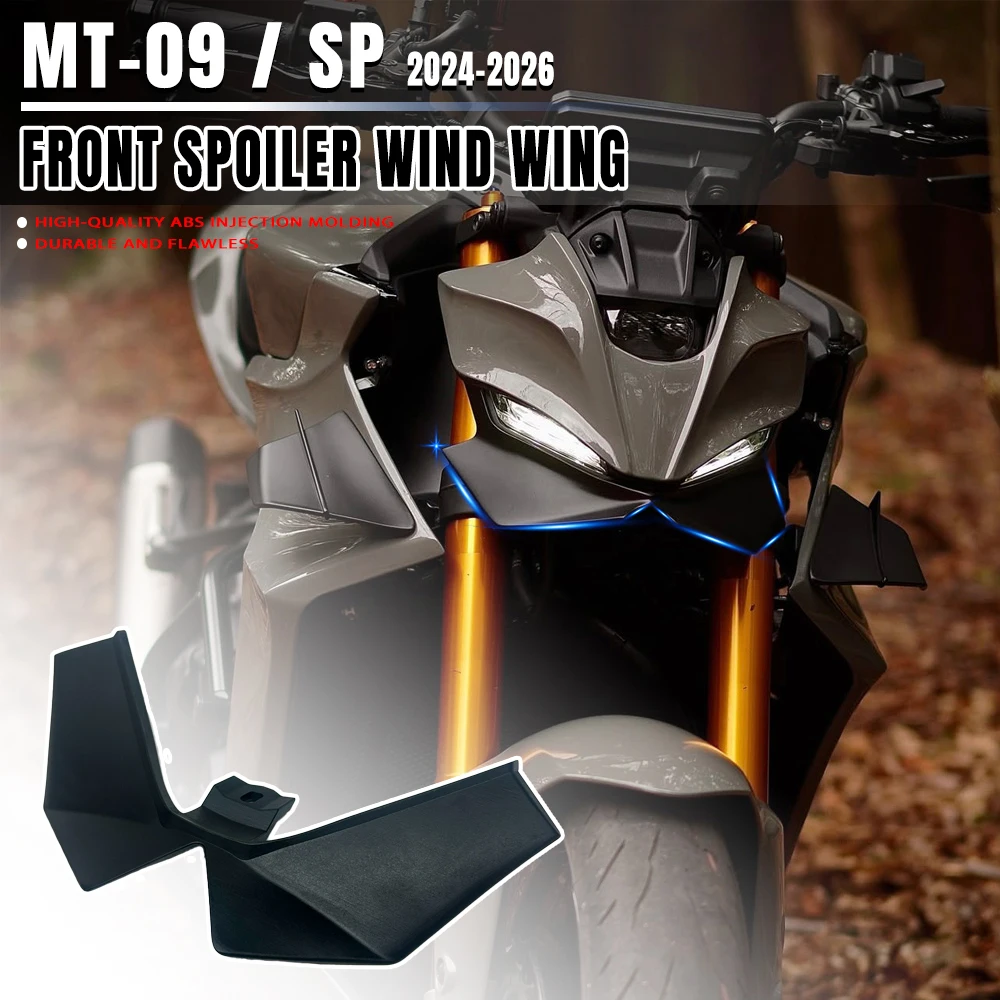 Для YAMAHA MT-09/SP 2024-2026 GP WING DOWNFORCE NAKED FRONTAL SPOILERS MT09 2024 2025 2026 передний спойлер нижний спойлер нижняя губа