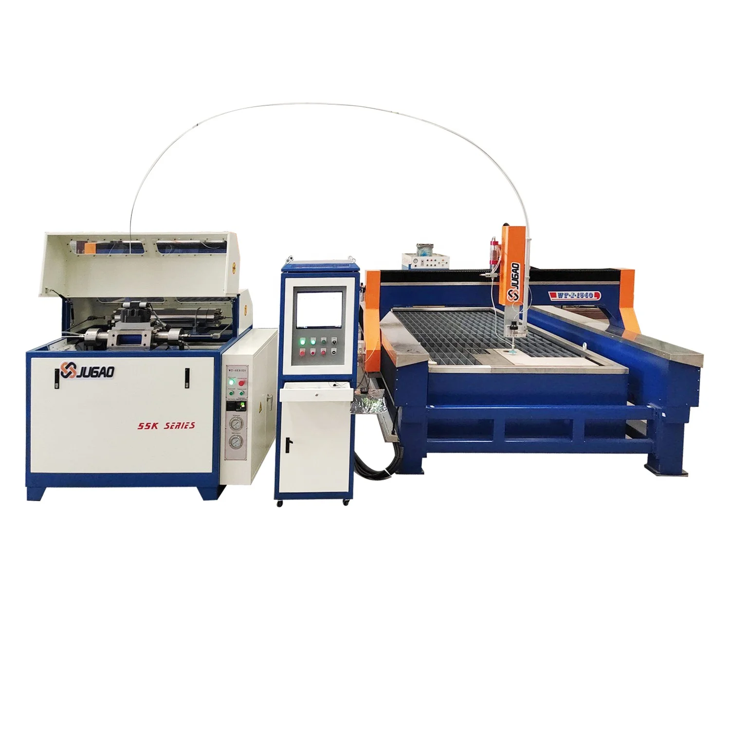 5 Axis Water Jet Cutter 3D Waterjet Cutting Machine With Flow Type Direct Drive Pump Water Jet Machine