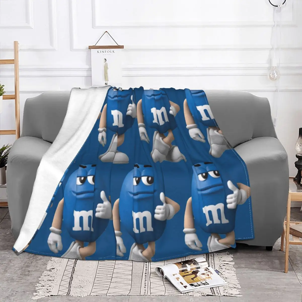 M Chocolate Blanket Flannel All Season Copy Of Blue Breathable Lightweight Throw Blankets For Office Travel Plush Thin Quilt