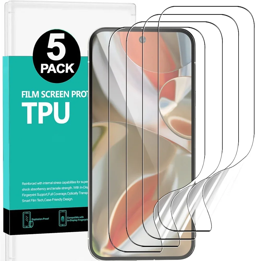 1-5PCS Soft TPU Screen Protectors for Google Pixel 9 Pro 9 Pro XL HD Clear Anti-scratch Hydrogel Film for Google Pixel 9 Covers