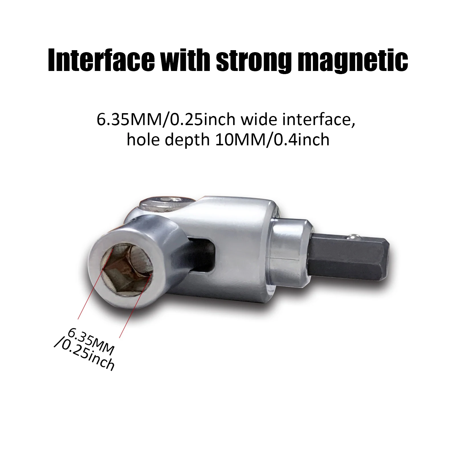 Electric Drill Driver Screwdriver Joint Turning Corner Device 180° Rotation Magnet Powerful Ring Strong Electric Screwdriver Bit