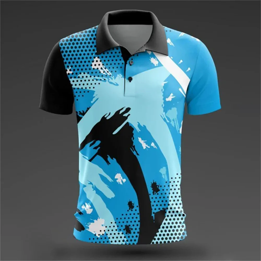 

Daily Button Men's Polo Short Sleeved Business Casual Men's Clothing Micro Elastic Breathable Button Polo Men Fashion Top