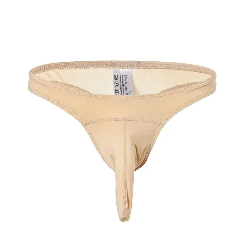 Men's Elephant Nose Underwear Gays Fashion T Back Thong Young Boy Sexy G String Lingerie Youth Funny Bottom Shorts Sissy Panties