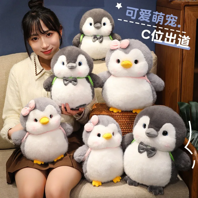 Nuevo pingüino gordo suave de peluche de juguete lindo pareja pingüino muñeco de peluche decoración del hogar juguete regalo de cumpleaños
