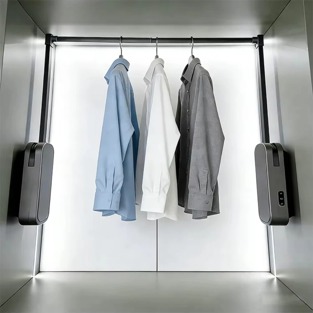 Electric Wardrobe Lift Clothes Hanging Rack Intelligence Pull Down Closet Rod