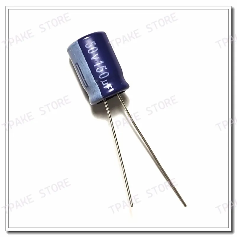 10pcs 150uF 50V 150MFD 50Volt 8x12mm Aluminum Electrolytic Capacitor Radial 150mf50v 150uf50v 50v150mf 50v150uf