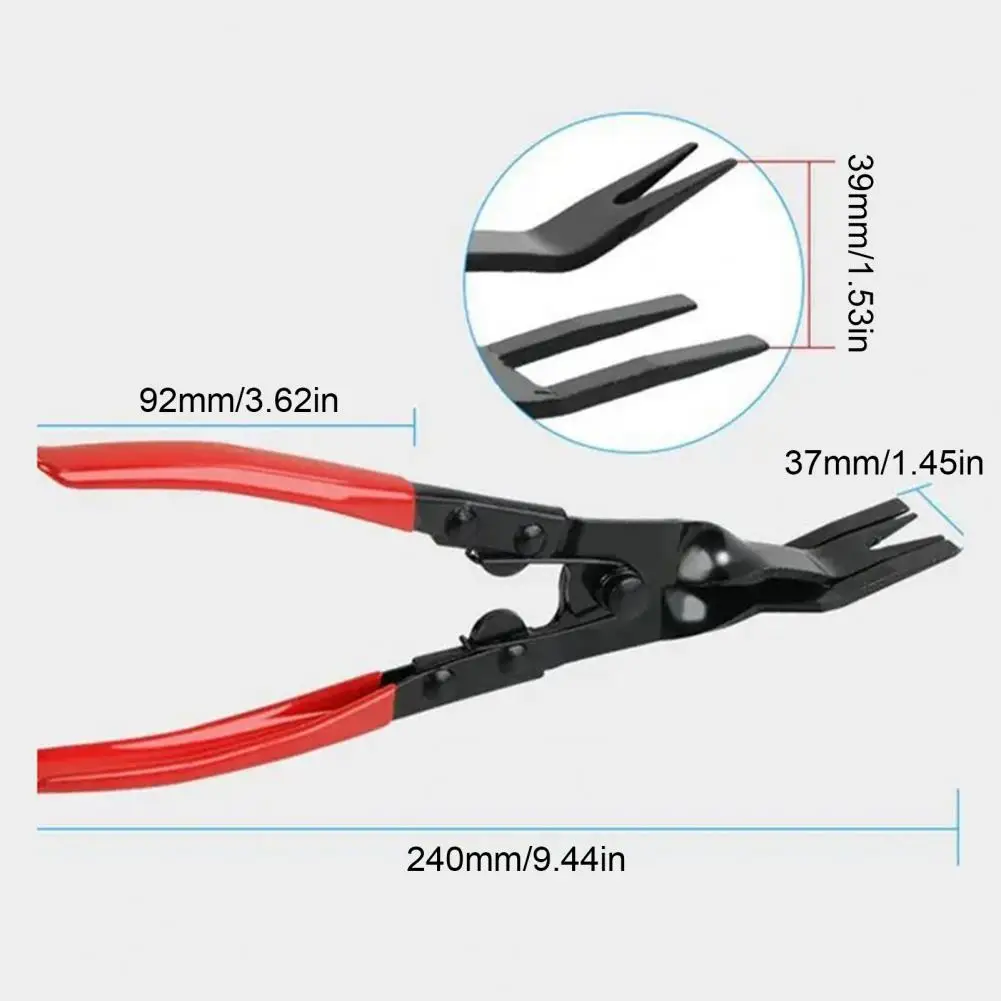 24cm Car Trim Panel Clip Removal Pliers Carbon Steel Lever Principle Trim Tool For Door Panel & Fastener Removal Repair Tool