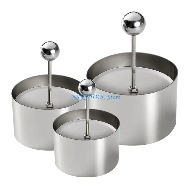 

L8RC Convenient Cake Mold Creative Cake Making Moulds Stainless Steel Cake Rings Dessert Rings Perfect for Cake Enthusiasts
