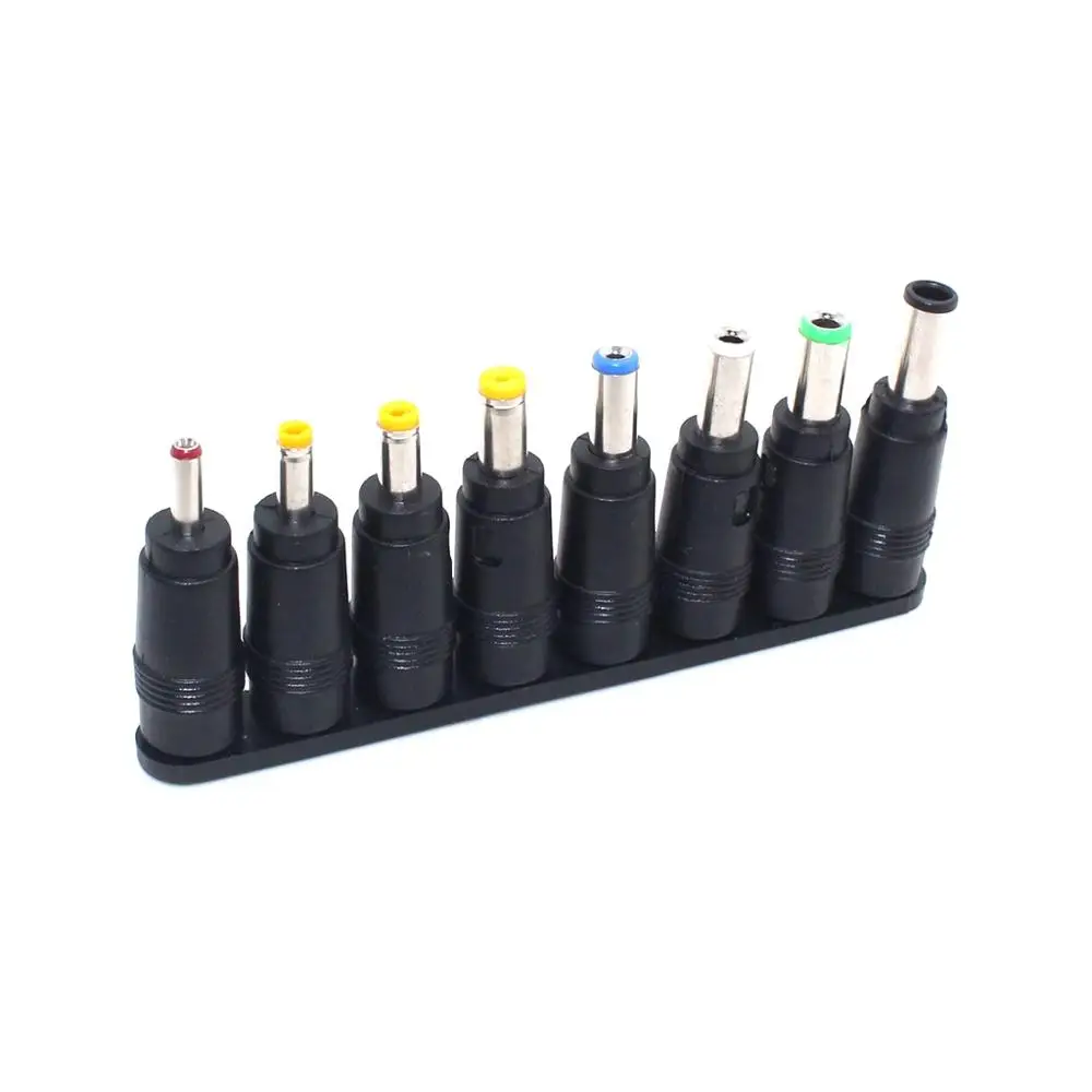 1set/8pcs DC Power Jack 5.5mm x 2.1mm Female plug To 6.5 6.3 4.8 4.0 3.5 2.5 1.7mm 1.35mm male plug Cable plug adapter
