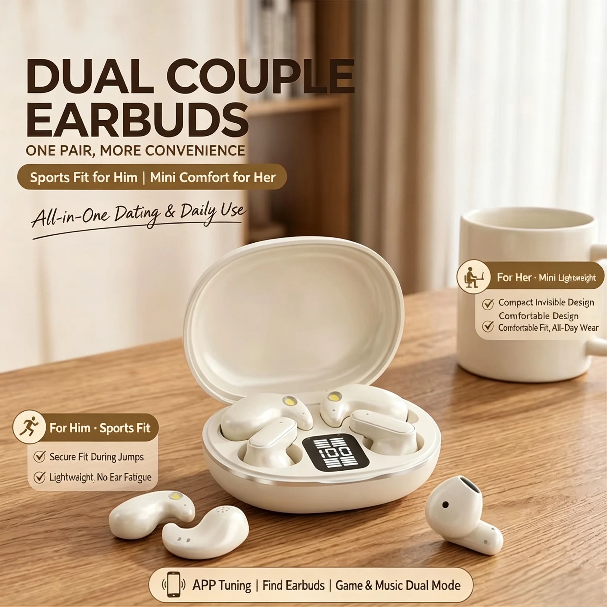 KK0 Twin Bluetooth Earphones 2 Pairs Wireless Headphones Simultaneous Use Invisible Mini Sleep Earbuds For Sleeping Travel Study