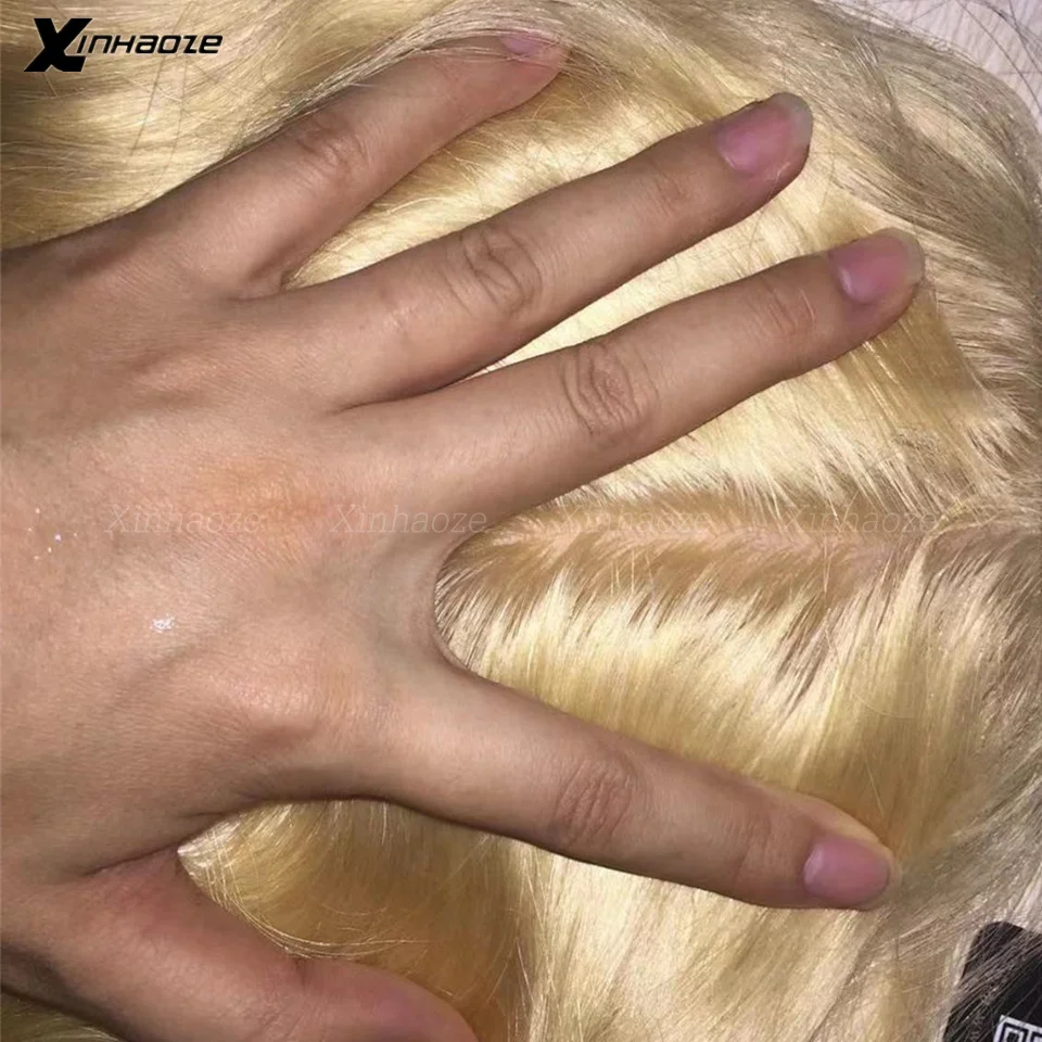 

5*5 Silk Top Lace Closure Light Blonde Silicone Silk Base Human Hair Lace Closure with Baby Hair Remy Human Hair Extensions #613