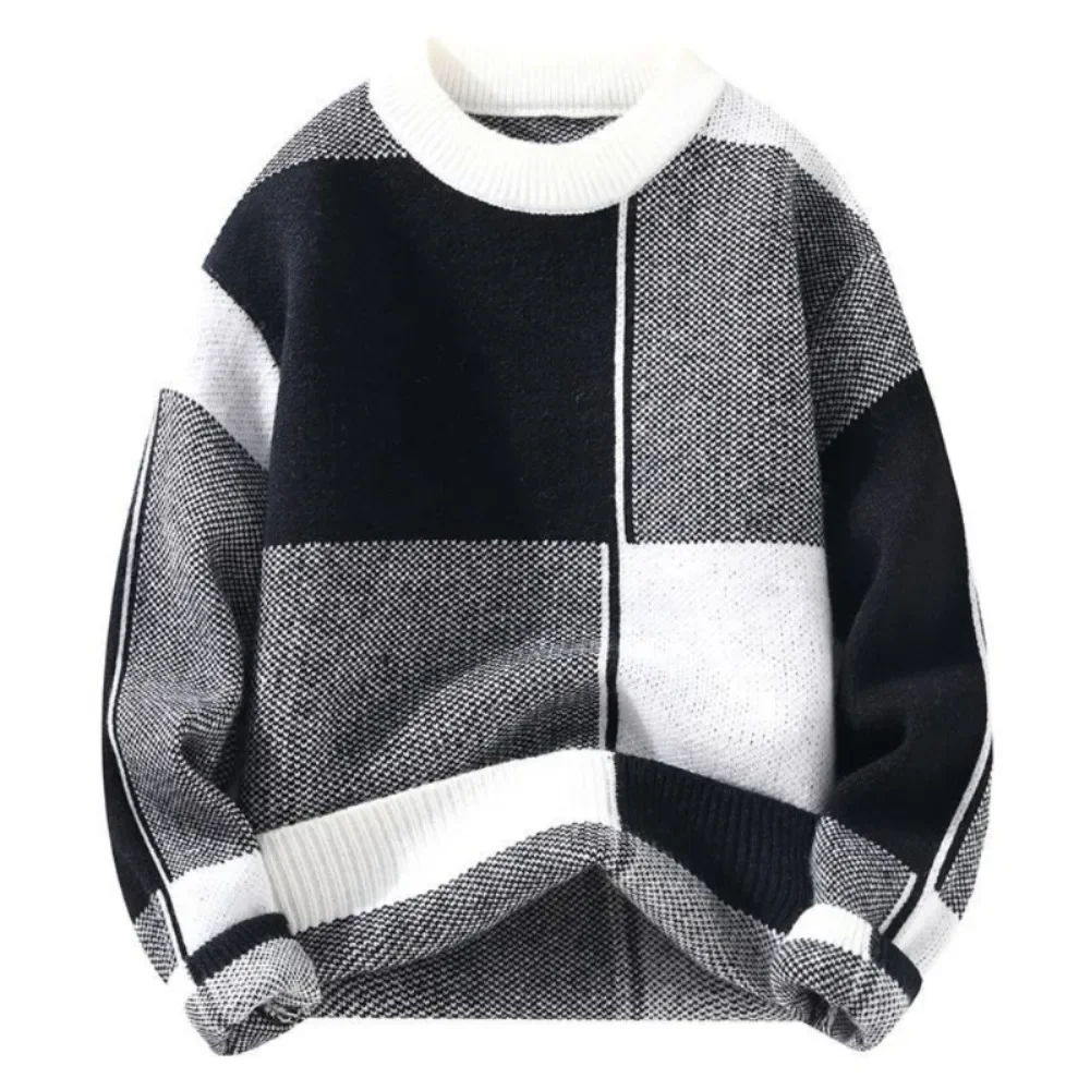 Round Collar Crewneck Long Sleeve Thick Knitwear Original Autumnr and Winter Pullover Man Casual Y2k Knitted Sweaters for Men