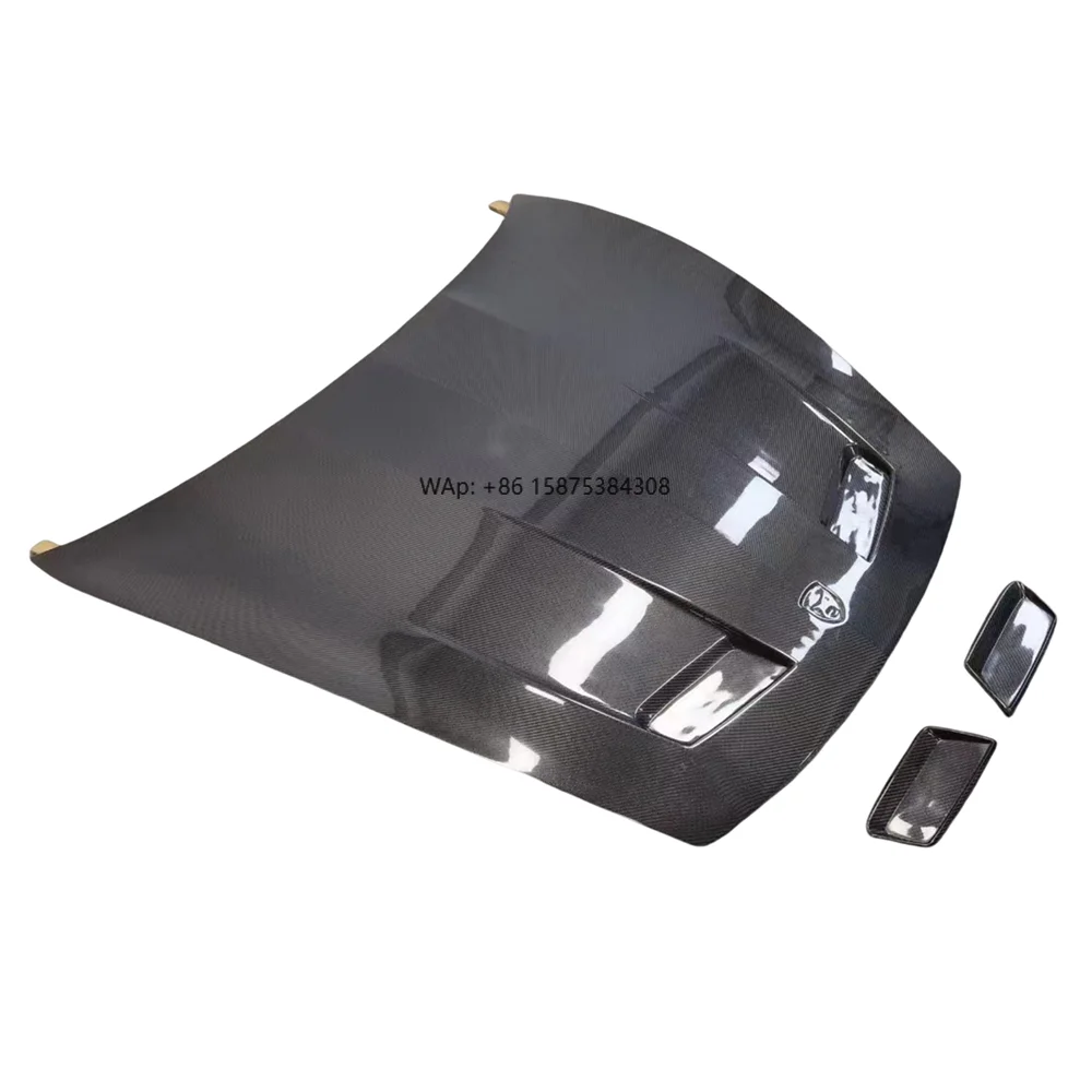 Carbon Fiber Fibre Front Engine Hood Bonnet Vented for Taycan 2019-2022