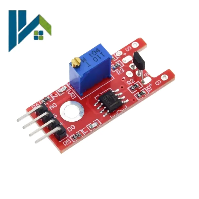 KY‑024 Linear Magnetic Hall Sensor Module Hall Effect Magnetic Detection Sensor Board For Arduino DIY Electronic Project
