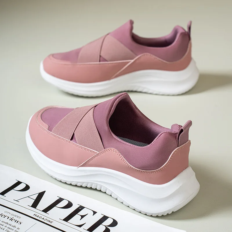 

2026 new women's sports shoes flying woven breathable casual shoes versatile