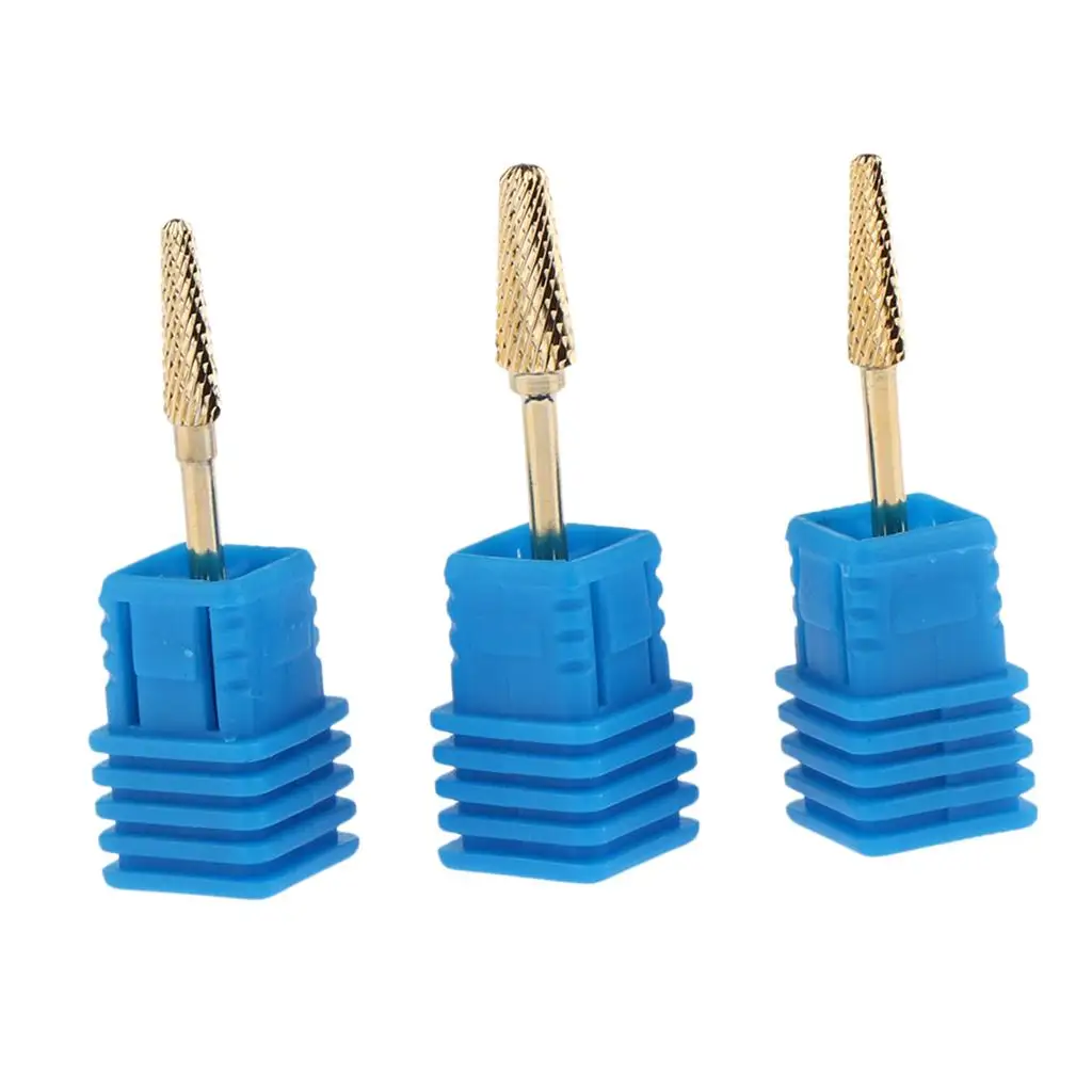 3pcs/set Electric Diamond Nail Drill Bit Manicure Cuticle Clean Tool