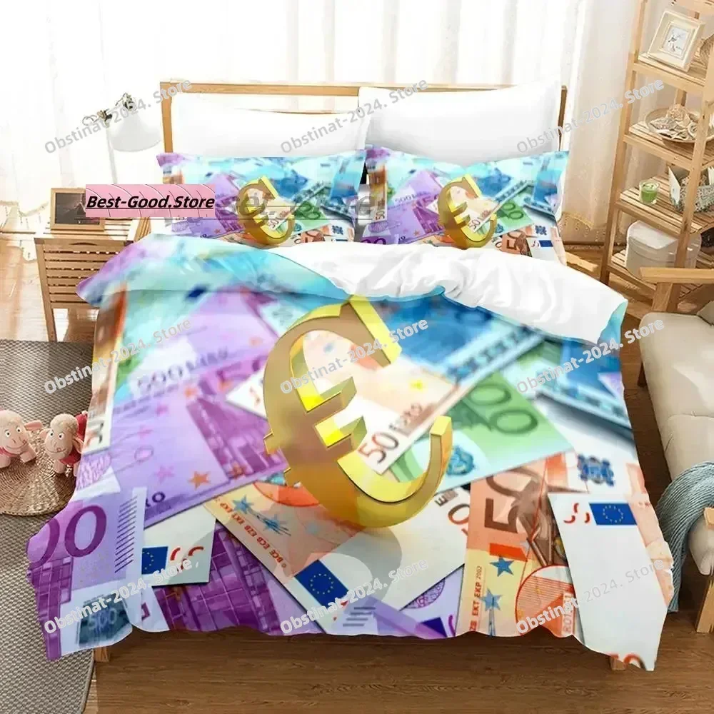 Dollar Bedding Set Single Twin Full Queen King Size Bed Set Aldult Kid Bedroom Duvetcover Sets 3D Print Money bed sheet set