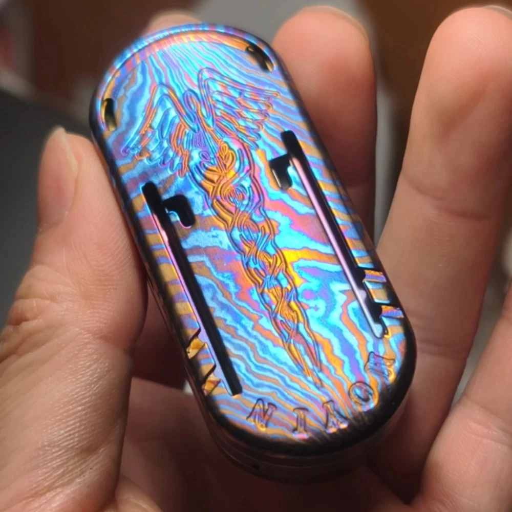 メーカー正規品ZDEDC チタン合金 音叉フィジェットフィジェットトイEDC ZDEDCメイク音叉フィジェットスライダー チタン合金プッシュスライダー