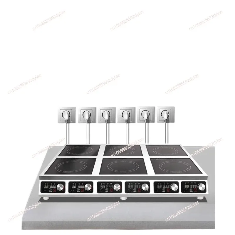 

Commercial induction cooker multi head 3500W three high-power four six head stove single 5000W2 eye 8-eye stove