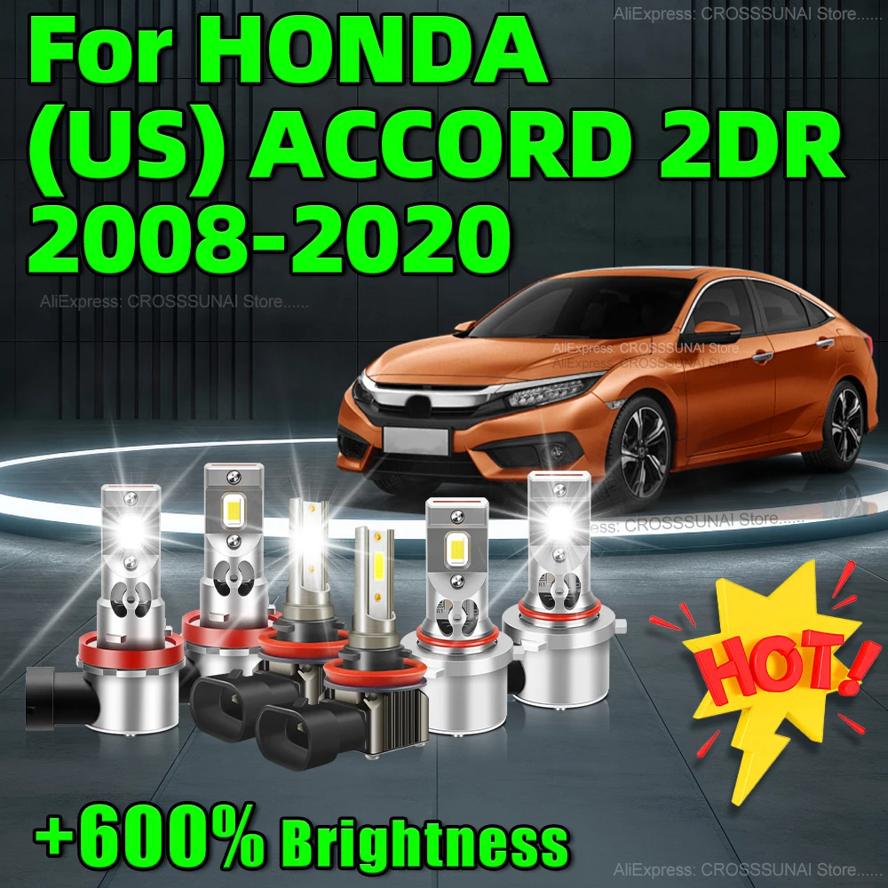 

2/6 шт., лампы для передних фар HONDA (US) ACCORD 2DR 2008 2009 2010 2011-2012