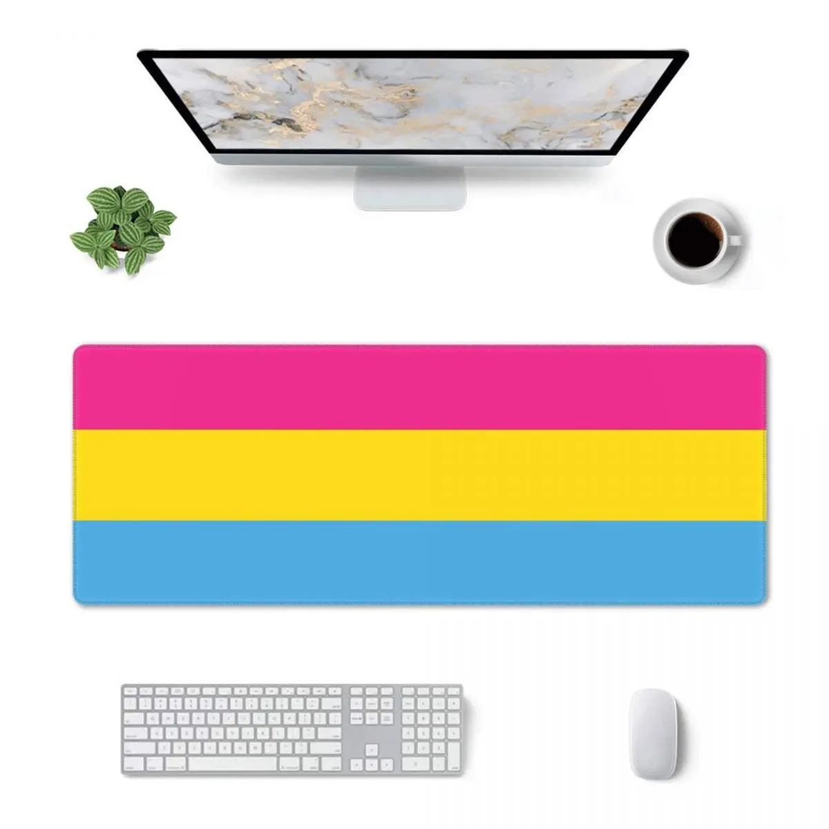 Large Mouse Pad Pansexual Pride Flag Gamer PC Laptop Mats Keyboard Carpet Computer Gaming Office Accessories Desk Mat