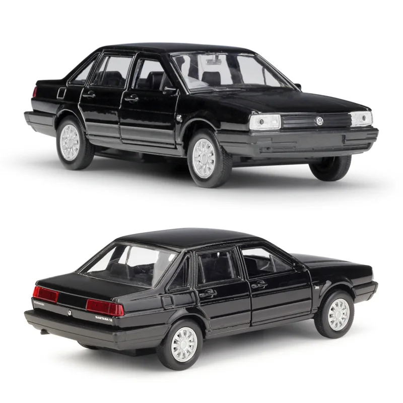 1/36 Volkswagen Santana Spielzeug auto Modell Welly Diecast Fahrzeug Miniatur zurückziehen klassische Limousine Sammlung Geschenk für Kinder Junge