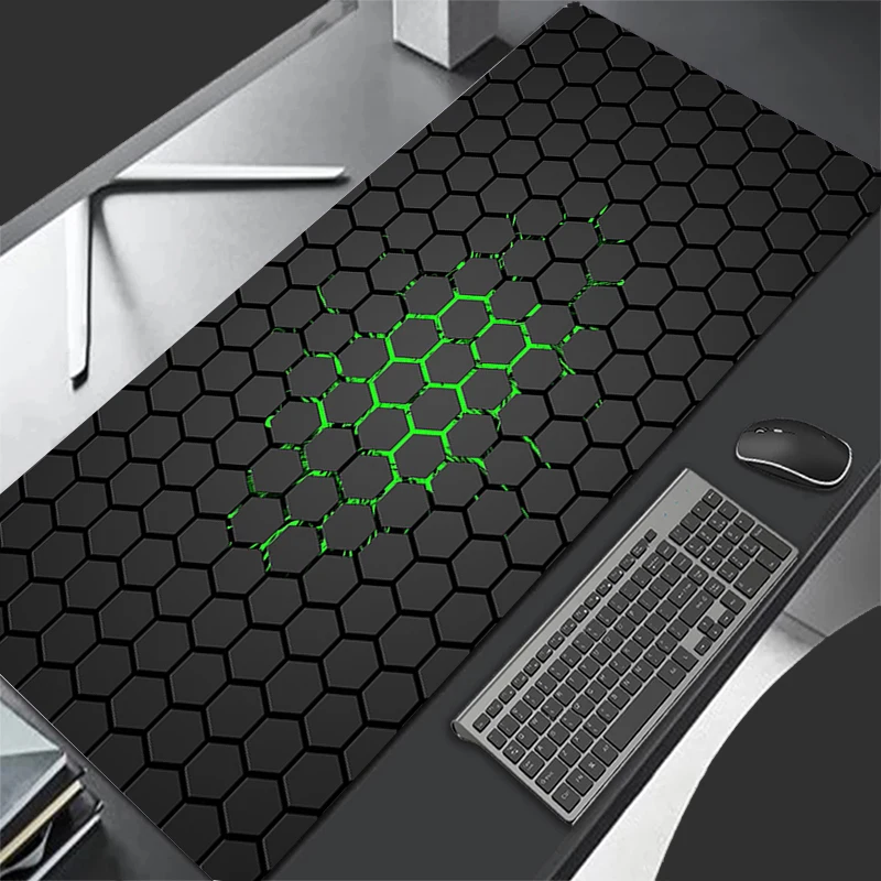

XXL hexagon Mausepad green Desk Mat Gaming Mat Pad on The Table Office Gamer Accessories Keyboard Mat XL Mouse Pad Mouse carpet