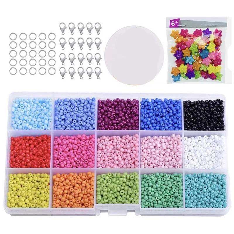 Colored 3Mm Glass Beads For Kids DIY Bracelet Art And Jewelry Making, Game Making Beads