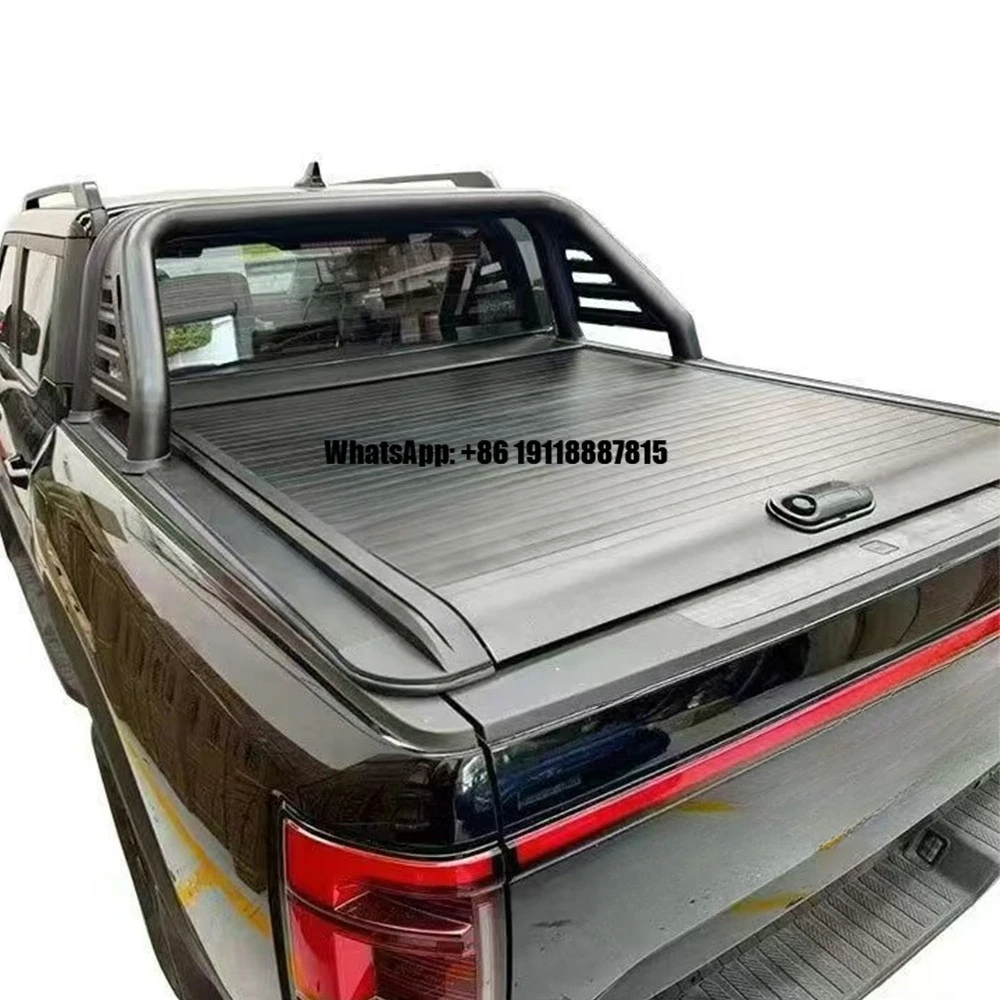 

4WD Offroad Vehicle Durable Aluminum Alloy Retractable Roller Lid Manual Rear Cover Pickup Truck Rolling Bed Cover for BYD Shark