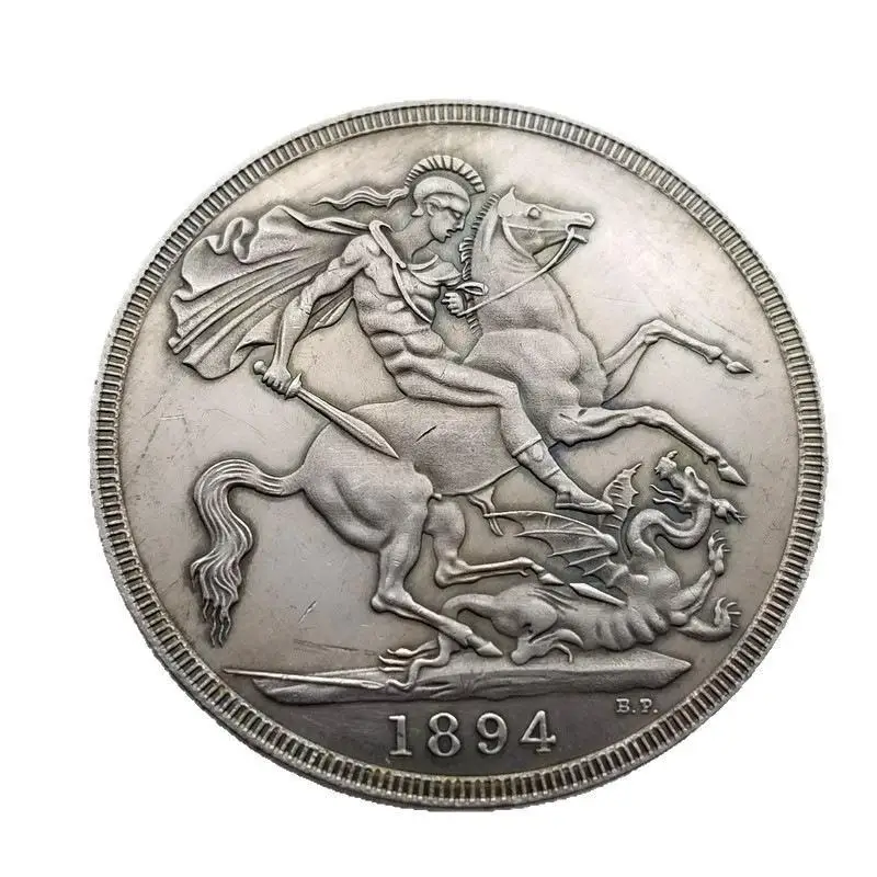Commemorative Souvenir Coin Saint George And The Dragon Pattern Exquisite Art Collection for Home Ornament Gift Giving