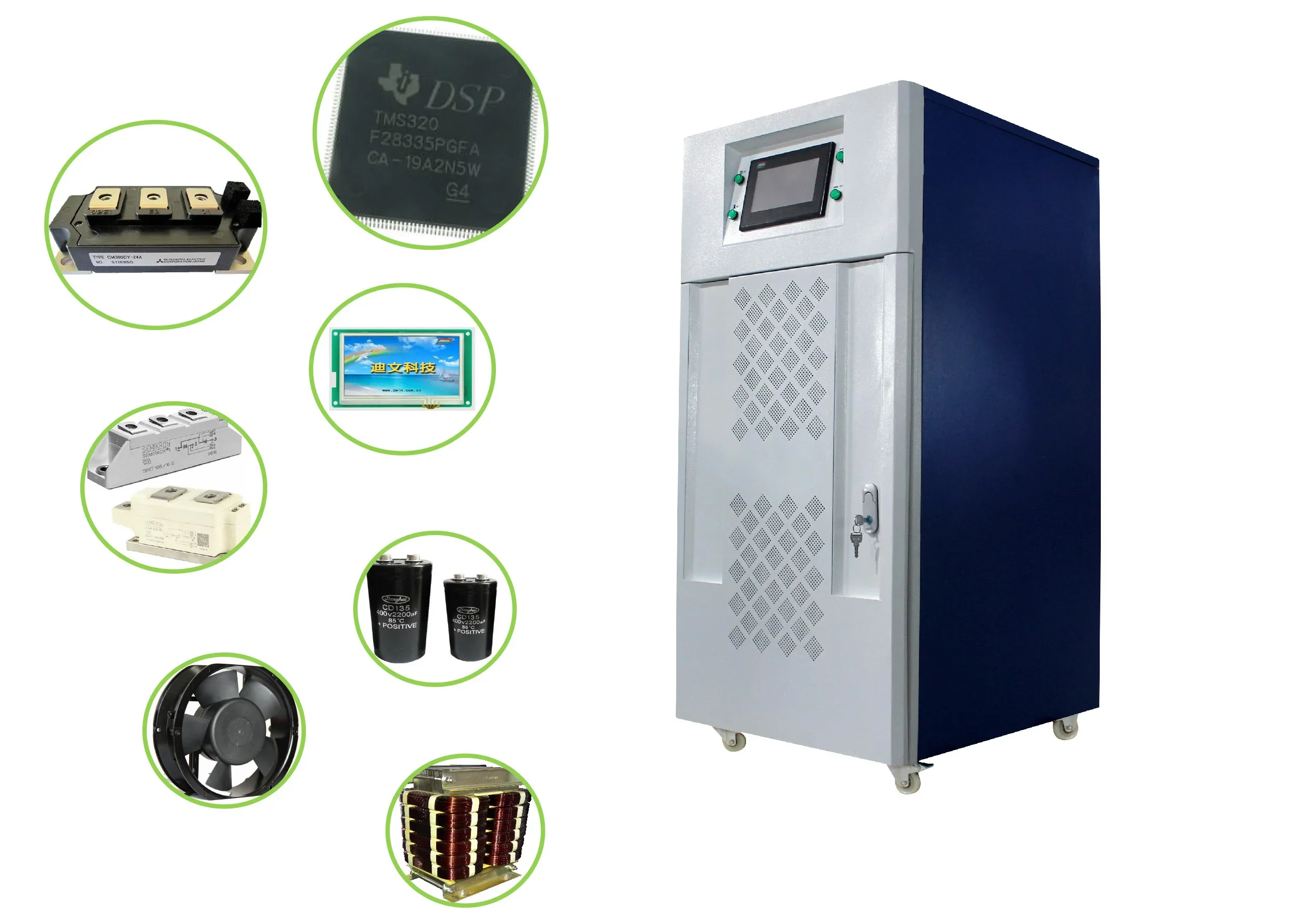 380v 3 phase hybrid mppt 30kw 35kw solar inverter