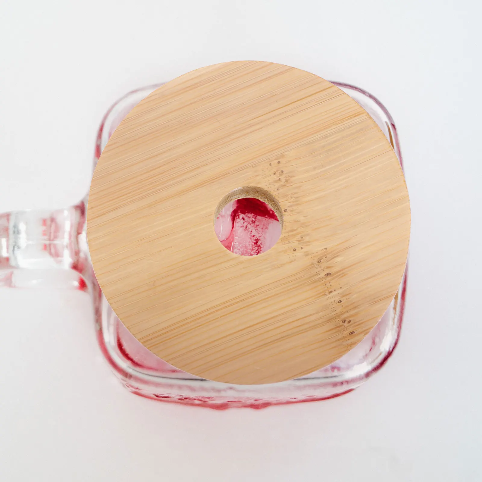 

8pcs Bamboo Lid Jar Lid Airtight Storage Reusable Wooden Glass Bottle Tops Kitchen Accessories Dry Food Container