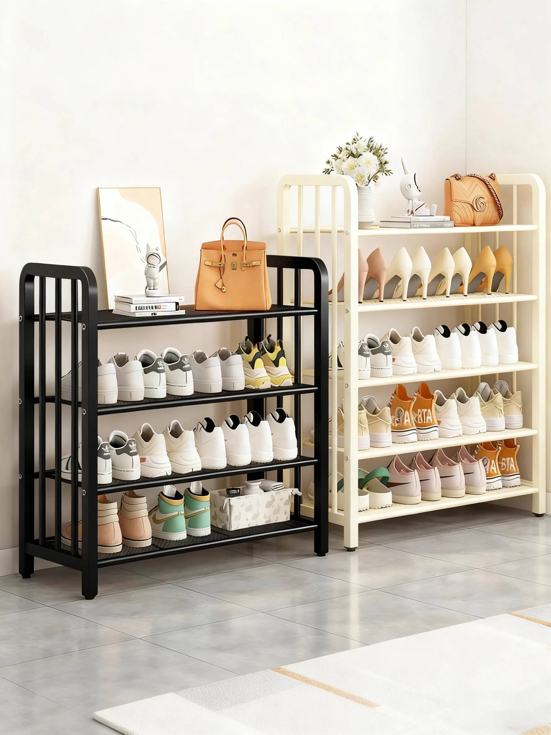 

Economic Multi-layer oe Ra Dust-proof Outdoor Entrance Storage Cabinet Simple Design Metal Material No-drilling Installation