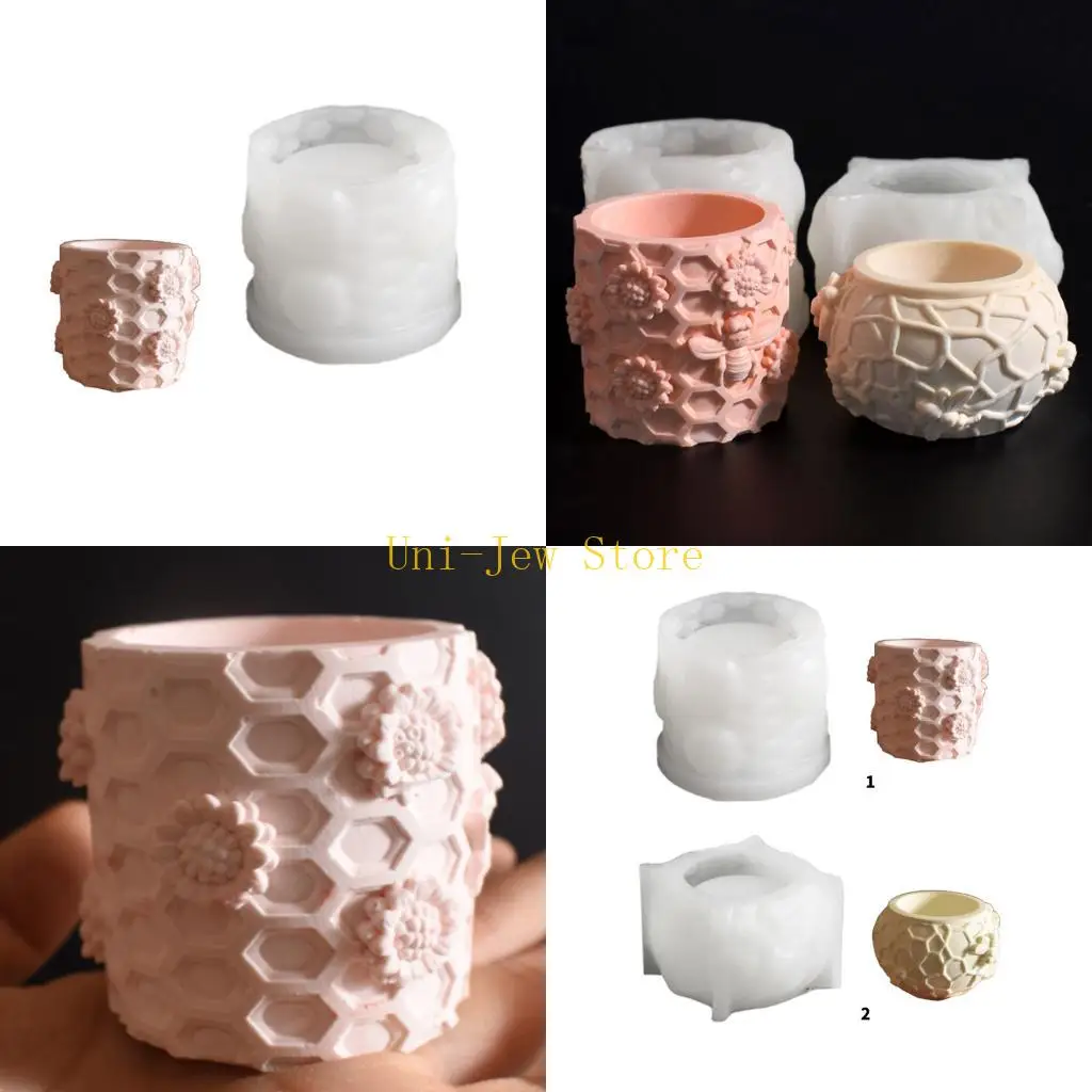 

40 ГБ многофункциональная силиконовая плесень соты для хранения темы для хранения коробки для хранения плесени свеча