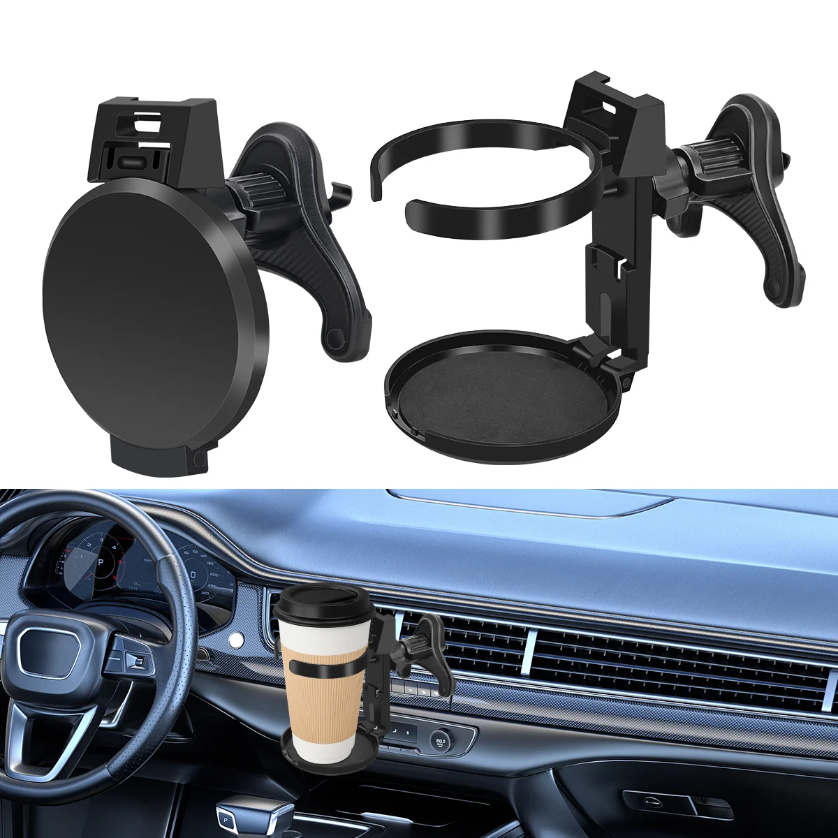 Coffee Equipment Holder - Car Air Vent Drink Cup Bottle