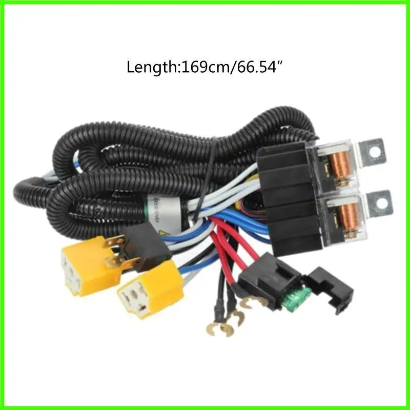 H4 12 فولت/24 فولت السيراميك تنصهر الثقيلة أسلاك السيارات تسخير المصباح فوجليت الداعم التتابع #6