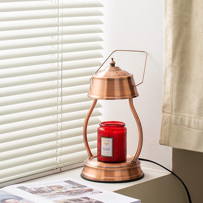 Creative Aromatherapy Wax Melting Lamp Taiwan Timed Candle Melting Lamp Bedside Table Lights Gift Ornament Decorative Retro Lamp