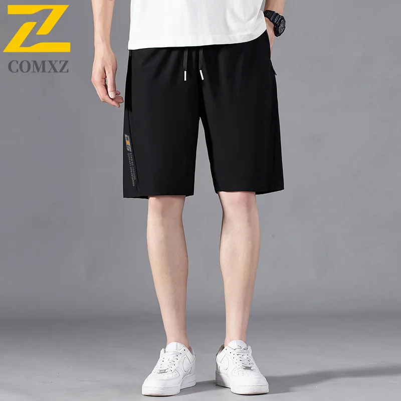 

Summer Men's Sports Shorts Ice Silk Sportswear Running Shorts Casual Pants Gym Training Fitness Jogging Shorts Men's Bermuda