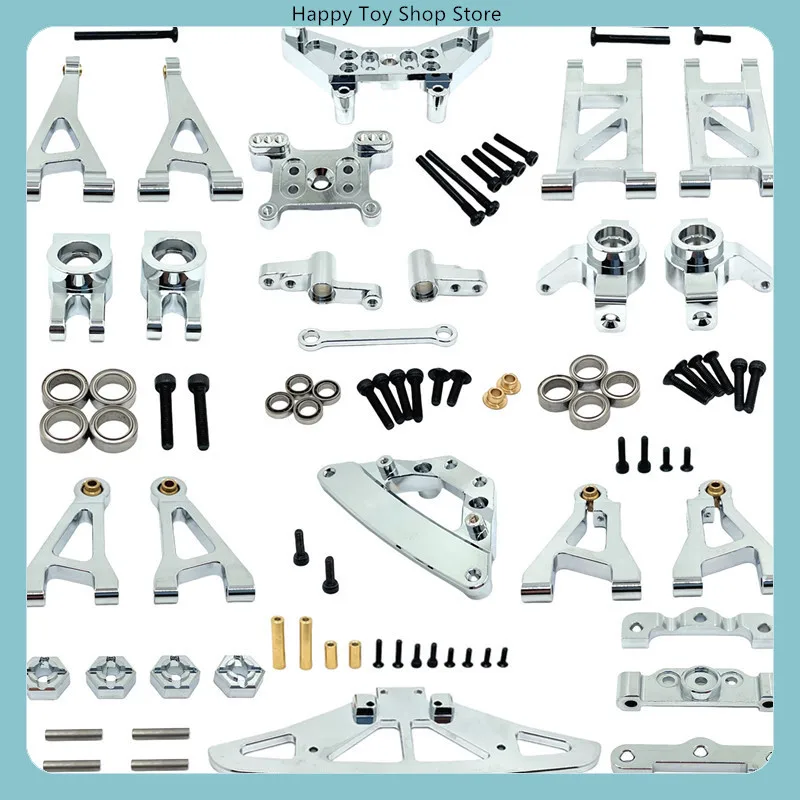 ​​MJX 1/14 14301 14302 14303 14304 RC Car Metal Upgrade Chrome Plated Mirror Surface Spare Parts​