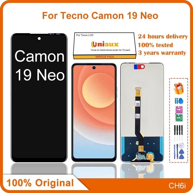 

Для Tecno Camon 19 Neo мобильный телефон ЖК-экран в сборе с сенсорным экраном Замена ЖК-панели