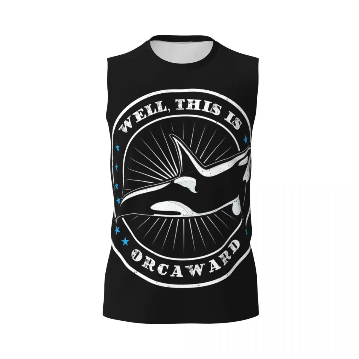 Well This Is Orcaward Orca Whale Sea Predatory Fish Men Printed Sleeveless T-shirt Hip Hop Street Style Beach Holiday Tank Tops