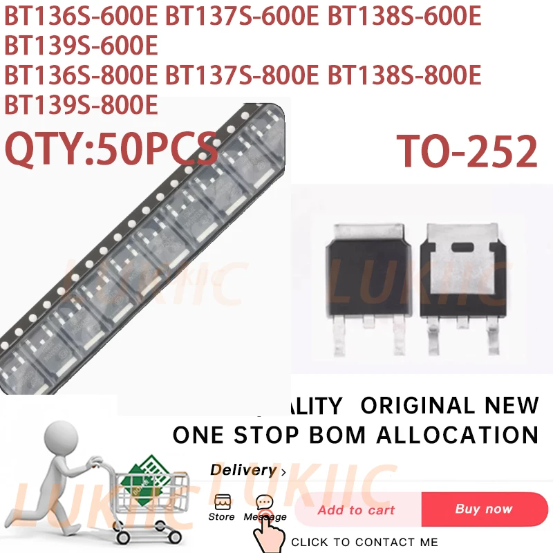 (50 Stuks) 100% Nieuwe BT136S-600E BT137S-600E BT138S-600E BT139S-600E BT136S-800E BT137S-800E BT138S-800E BT139S-800E
